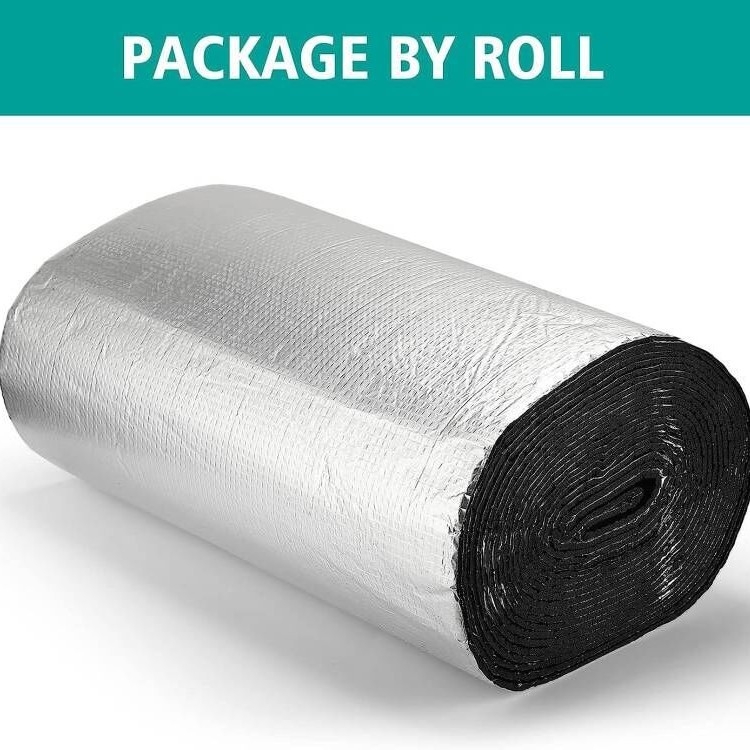 Automobilio izoliacinė medžiaga – polietilenas su poliesterio pluošto šerdimi, mikroporinė, ritės formos, šilumos laidumas 0,035 W/mK.