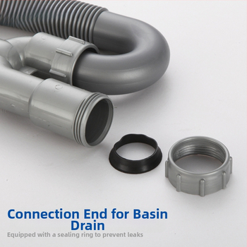 Αποχτευτικό σωληνάκι σε σχήμα U για νιπτήρα, PVC, καμπή τύπου P, CE πιστοποιημένο