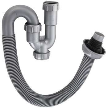 Αποχτευτικό σωληνάκι σε σχήμα U για νιπτήρα, PVC, καμπή τύπου P, CE πιστοποιημένο