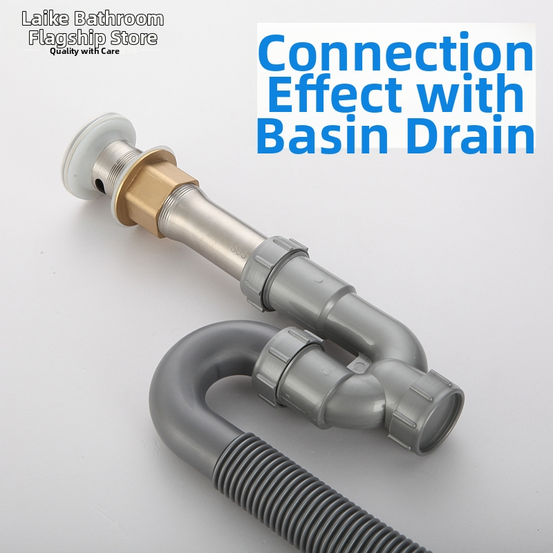 U-образна дренажна тръба за мивка, PVC, P-образен завой, CE-сертифициран