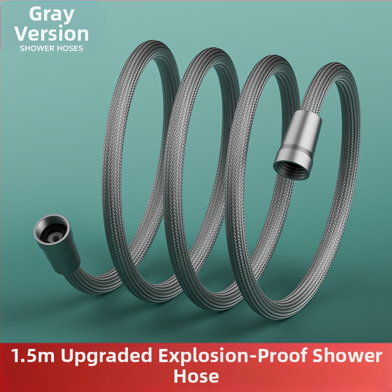 Найлонова душ-тръба - универсална, PVC, резбово свързване, модерен минималистичен стил