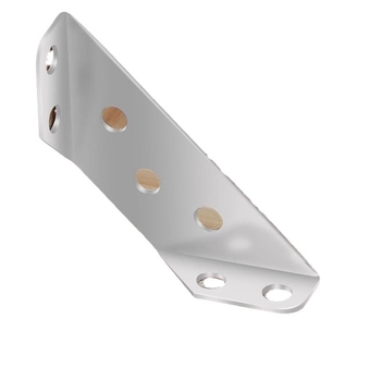 Ανοξείδωτο γωνιακό στήριγμα για έπιπλα, πολυχρηστικό, στερέωση σε τρεις πλευρές, αντιδονητικό με βίδες