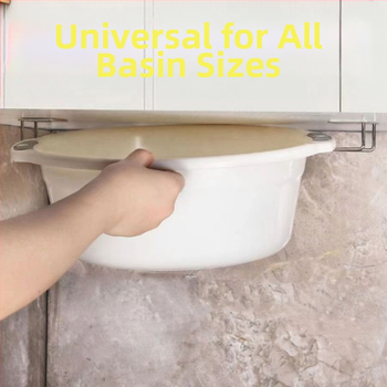 Επιτοίχιο ντουλάπι αποθήκευσης νιπτήρα από ανοξείδωτο χάλυβα, ανθεκτικό στην υγρασία, εγκατάσταση με γάντζο χωρίς τρύπες, 1 επίπεδο, αποθήκευση μπάνιου