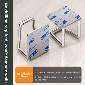 Επιτοίχιο ντουλάπι αποθήκευσης νιπτήρα από ανοξείδωτο χάλυβα, ανθεκτικό στην υγρασία, εγκατάσταση με γάντζο χωρίς τρύπες, 1 επίπεδο, αποθήκευση μπάνιου