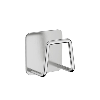 Επιτοίχιο ντουλάπι αποθήκευσης νιπτήρα από ανοξείδωτο χάλυβα, ανθεκτικό στην υγρασία, εγκατάσταση με γάντζο χωρίς τρύπες, 1 επίπεδο, αποθήκευση μπάνιου