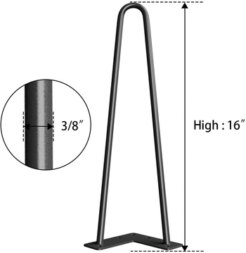 Μεταλλική υποστήριξη ποδιού τραπεζιού με σχεδιασμό τριών γραμμών, μοντέρνο μινιμαλιστικό στυλ, φινίρισμα με βερνίκι σε υψηλή θερμοκρασία