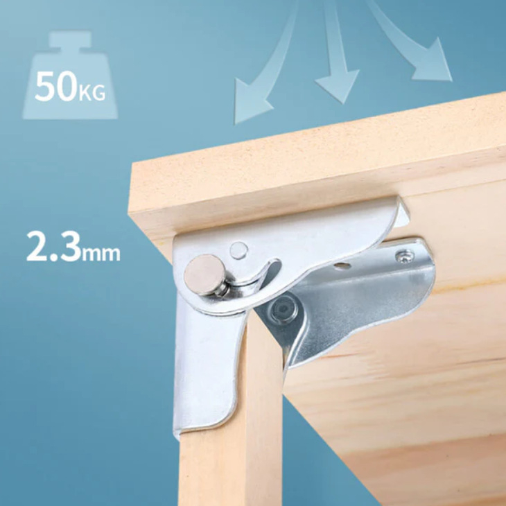 Сгъваеми крака за диван със 90° самозаключващ шарнир — многоцелев мебелен свързващ елемент