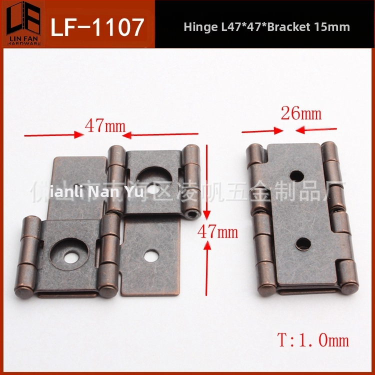Панта за екрани LF-1107, железна, щампована и електроплакирана, подходяща за мебели като шкафове и преградни екрани
