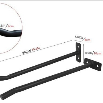 Ράφι τοίχου για μπάλες γυμναστικής από μεταλλικό σίδερο, μοντέρνο μινιμαλιστικό στυλ, δυνατότητα προσαρμογής