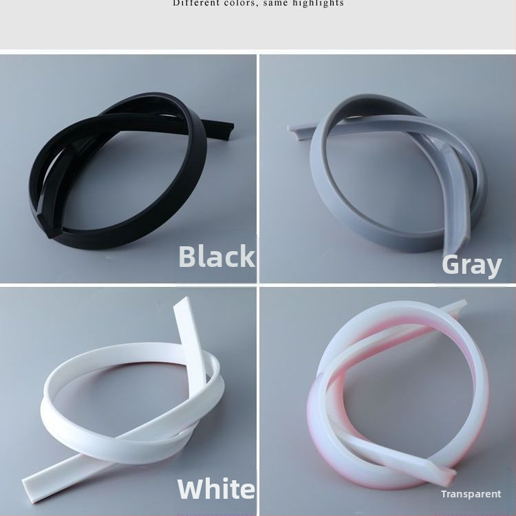 Дясноъгълен водозащитен уплътнител за баня - самозалепващ, TPE, мокро/сухо разделение, Dongluo