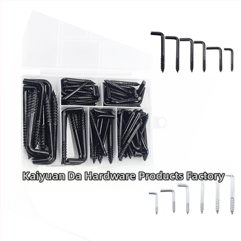 Open source μεταλλικός απλός γάντζος, L-σχήμα ορθογώνιο γάντζο, τετράγωνος και καμπύλος γάντζος, μοντέρνο μινιμαλιστικό στυλ, μέγιστο φορτίο 15 kg