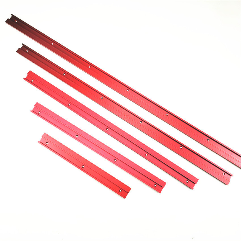 Fengsen 45-típusú hornyolt vezető sín tolókezelővel asztali fűrészhez és körfűrészhez; 1 készlet; súly 0,2 kg; háztartási használat