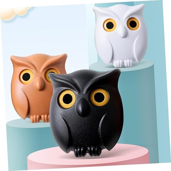 Кейс за ключове под формата на бухал – 3 бр.; пластмаса; независим производител; опаковка 5.5×3.5×7 см