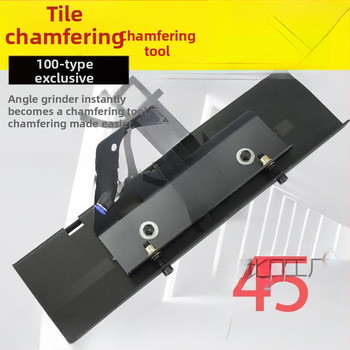 Аксесоар за ъглошлайф за кантване на керамични плочки с водно отстраняване на прах, преносим, регулируем държач