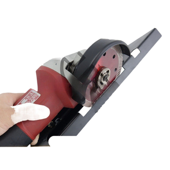 Аксесоар за ъглошлайф за кантване на керамични плочки с водно отстраняване на прах, преносим, регулируем държач