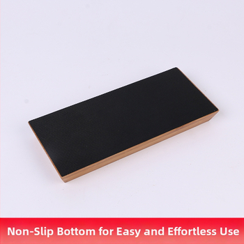 Lu Xin Bambusinė medinė pagrindas ašmenų akmenims su neslidžia danga