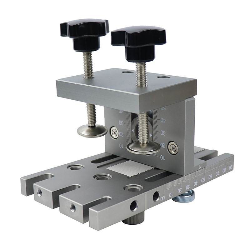 Дърводелски инструмент за прави дупки, тройно в едно — локатор за дупки и панели