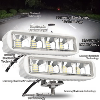 72W LED automašīnas darba gaisma – alumīnija korpuss, universāla jumta gaisma bezceļu transportlīdzekļiem, 12-60V DC, 6000LM, 6000K