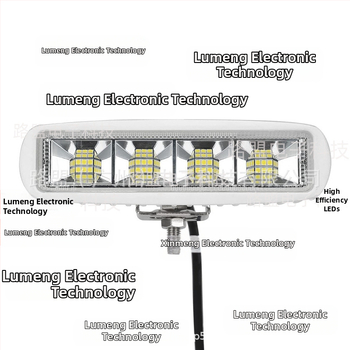 72W LED automašīnas darba gaisma – alumīnija korpuss, universāla jumta gaisma bezceļu transportlīdzekļiem, 12-60V DC, 6000LM, 6000K