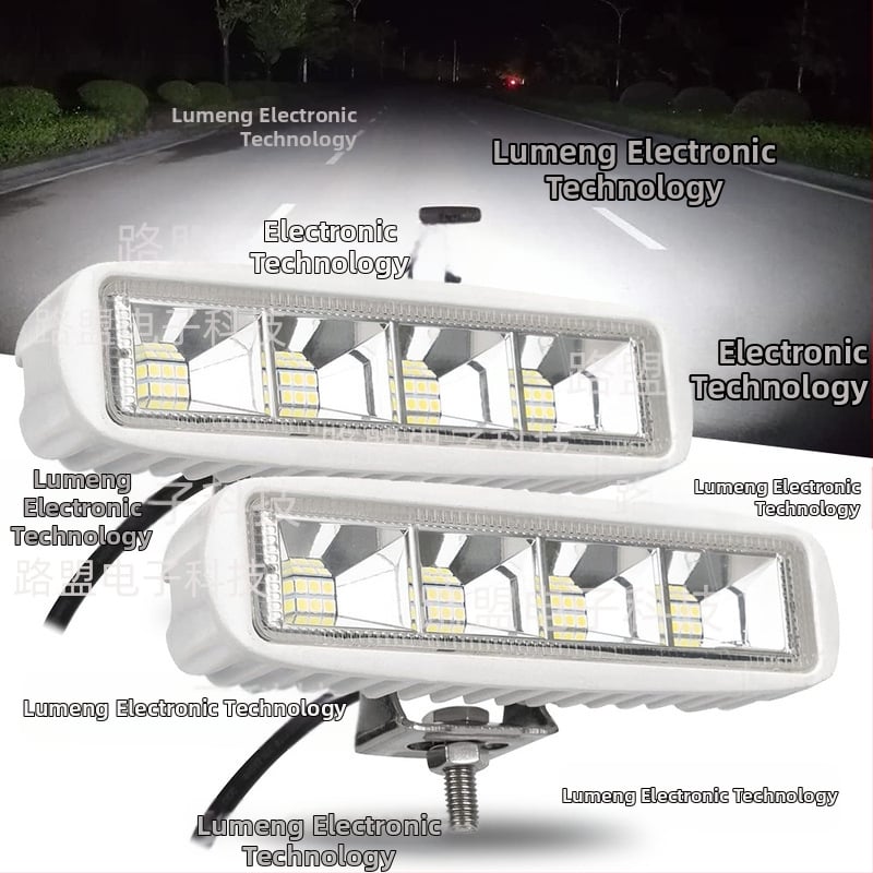 72W LED automašīnas darba gaisma – alumīnija korpuss, universāla jumta gaisma bezceļu transportlīdzekļiem, 12-60V DC, 6000LM, 6000K