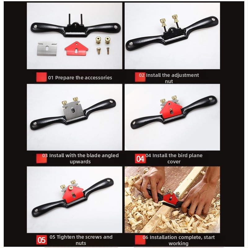 Дървообработващ ръчен планер, модел Bird Planer, дърводелски инструмент за DIY