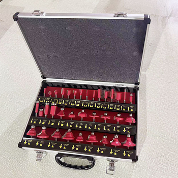 Комплект фрези за дървообработване - 50 части, с глави за режещи битове, Xuan Xiang, серия Suit