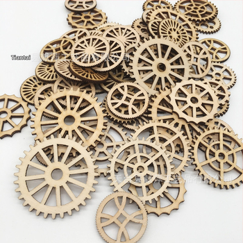 Ξύλινο διακοσμητικό τοίχου με μοτίβο γραναζιού, μοντέρνος μινιμαλισμός