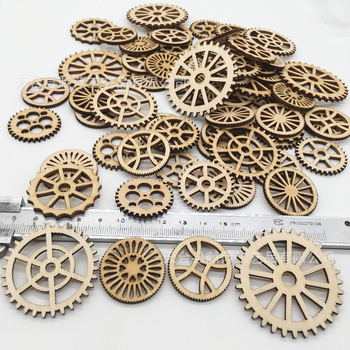 Ξύλινο διακοσμητικό τοίχου με μοτίβο γραναζιού, μοντέρνος μινιμαλισμός