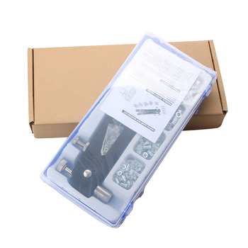 Ръчен нитова гайкова пушка - 6 части комплект, MUBUJIA, диаметър на нитова гайка 10 мм, дължина 270 мм, тегло 0,18 кг, ръчно задвижване