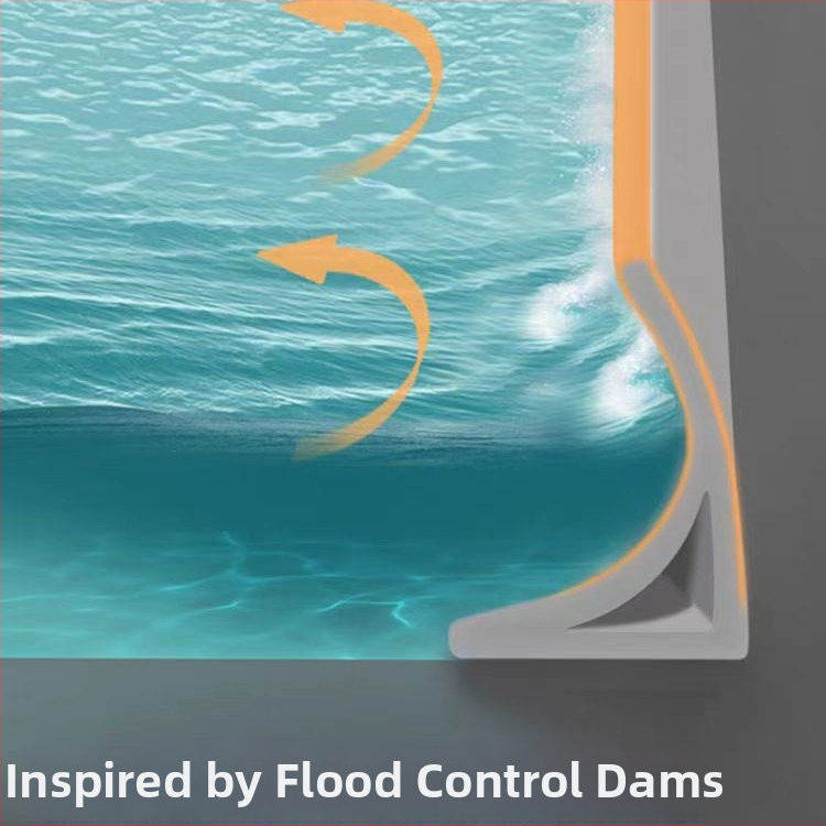 Баня водна бариерна лента — самозалепваща, мека гума, за сухо и мокро разделяне, висока температурна устойчивост