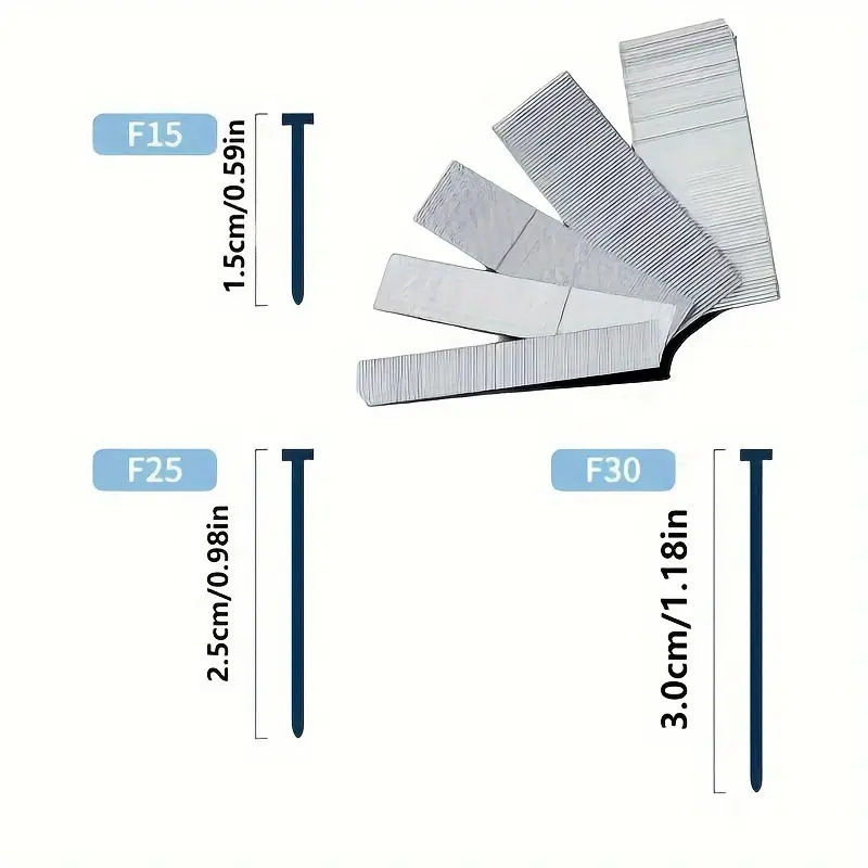Пистолетни пирони за дърводелство, пневматични, прави пирони, DUPOT F30, T50, F25, F20, F15