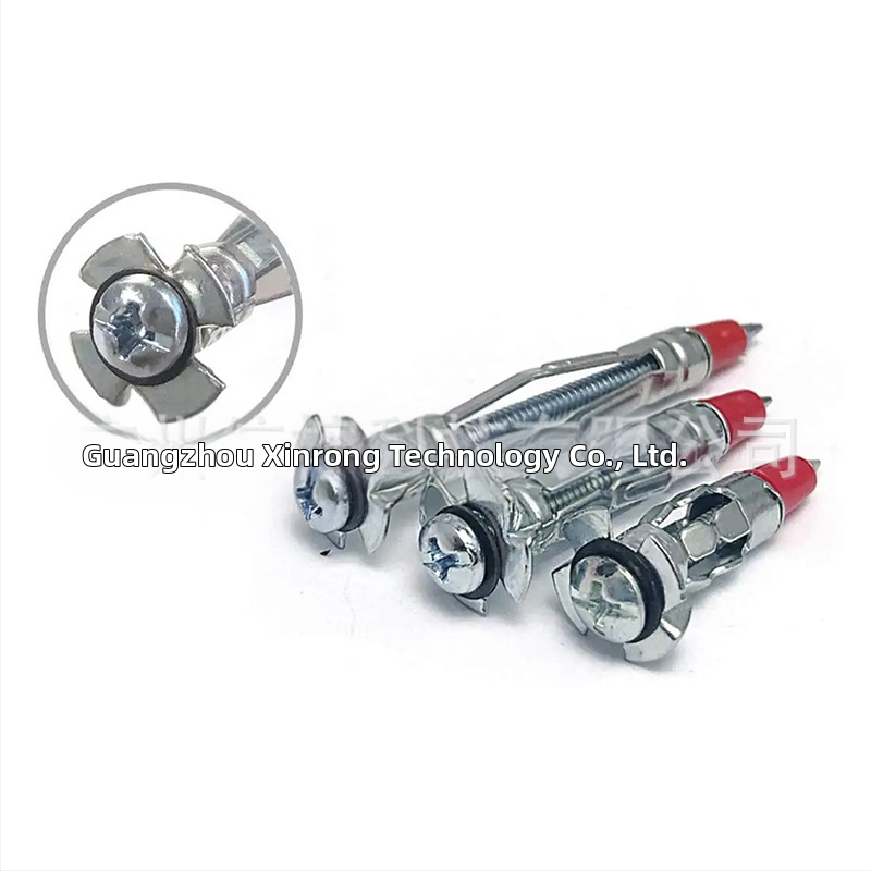 Xinrong 52 броя комплект галванизирани стоманени кухи стенни анкери със самонарезни разширителни болтове