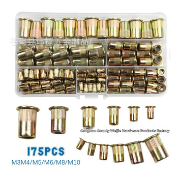 Rivet anya, galvanizált felület, tiszta szénacél, GB867-86 szabvány