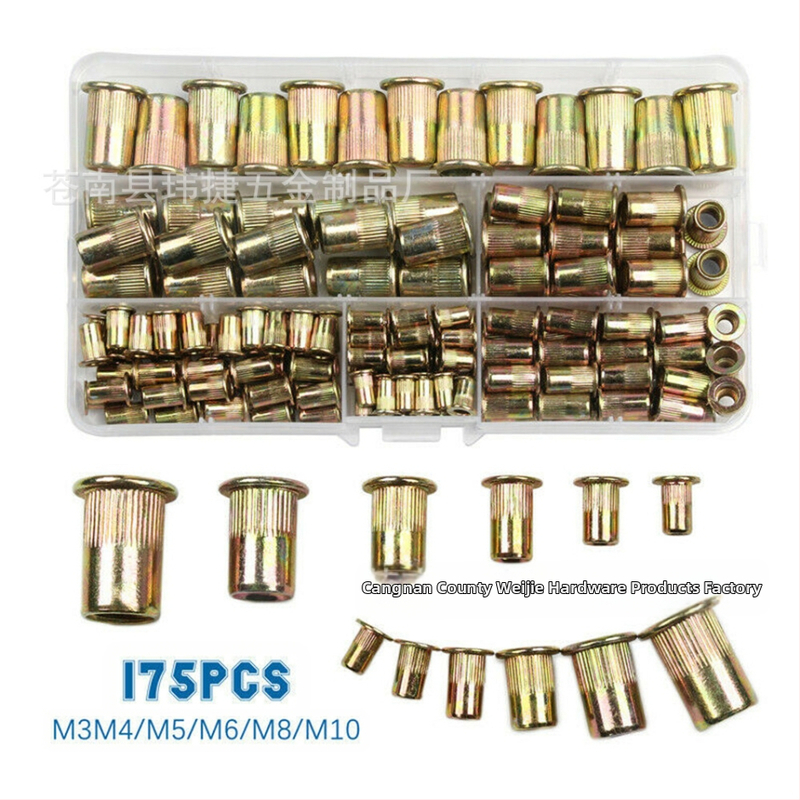 Rivet anya, galvanizált felület, tiszta szénacél, GB867-86 szabvány