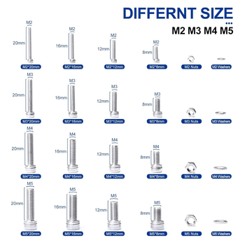 880 бр. 304 неръждаема стомана: винтове с цилиндрична глава и вътрешна шестограма, гайки и плоски шайби, DIN 912, A2-70, клас A