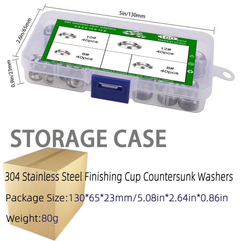 Комплект изпъкнали шайби, 304 неръждаема стомана, DIN6796, Dong Ming, Клас A