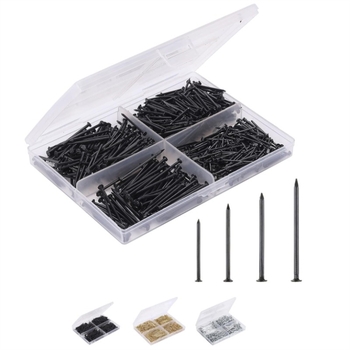 Σετ καρφιών για κρέμασμα εικόνων, 200 τεμ., σίδηρος, Jingtuo MKLGL-9
