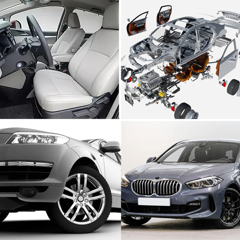 Autóipari U-alakú csipesz és csavar készlet, 170 darab, univerzális kompatibilitás, modell PJ46064, anyag PA, Pajie