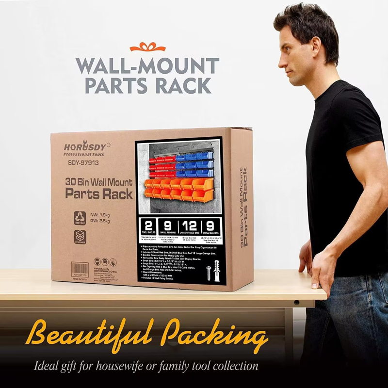 Sieninė įrankių dėžė, 30 dalių rinkinys, modelis 97913, svoris 2,5 kg