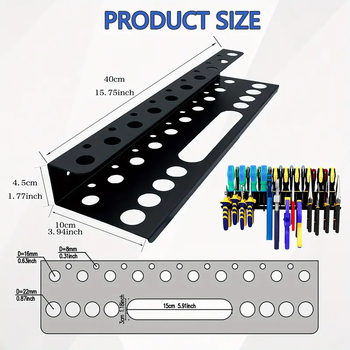 Ράφι αποθήκευσης εργαλείων τοίχου από ανθρακούχο χάλυβα, 2 επίπεδα, φορητό, περιστρεφόμενο, ανθεκτικό στη σκόνη, με αναρρόφηση στον τοίχο, κατάλληλο για γραφείο και σαλόνι.