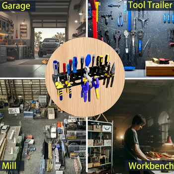 Ράφι αποθήκευσης εργαλείων τοίχου από ανθρακούχο χάλυβα, 2 επίπεδα, φορητό, περιστρεφόμενο, ανθεκτικό στη σκόνη, με αναρρόφηση στον τοίχο, κατάλληλο για γραφείο και σαλόνι.