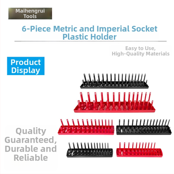Пластмасов мултифункционален държач за вложки за метричен/инчов комплект, за дома и механични ремонти — Артикул 10773