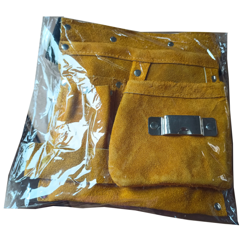 Geantă de talie pentru unelte din piele de vită, dublă, stil curea, capacitate 10 kg, utilizări multiple (electrical, universal, casă, hardware)