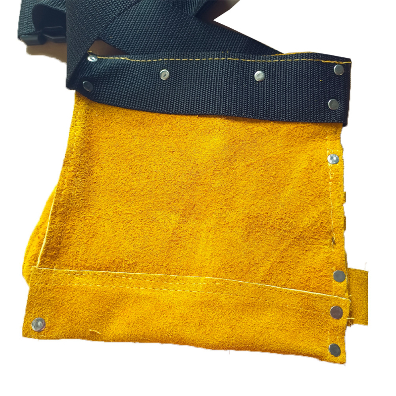 Geantă de talie pentru unelte din piele de vită, dublă, stil curea, capacitate 10 kg, utilizări multiple (electrical, universal, casă, hardware)