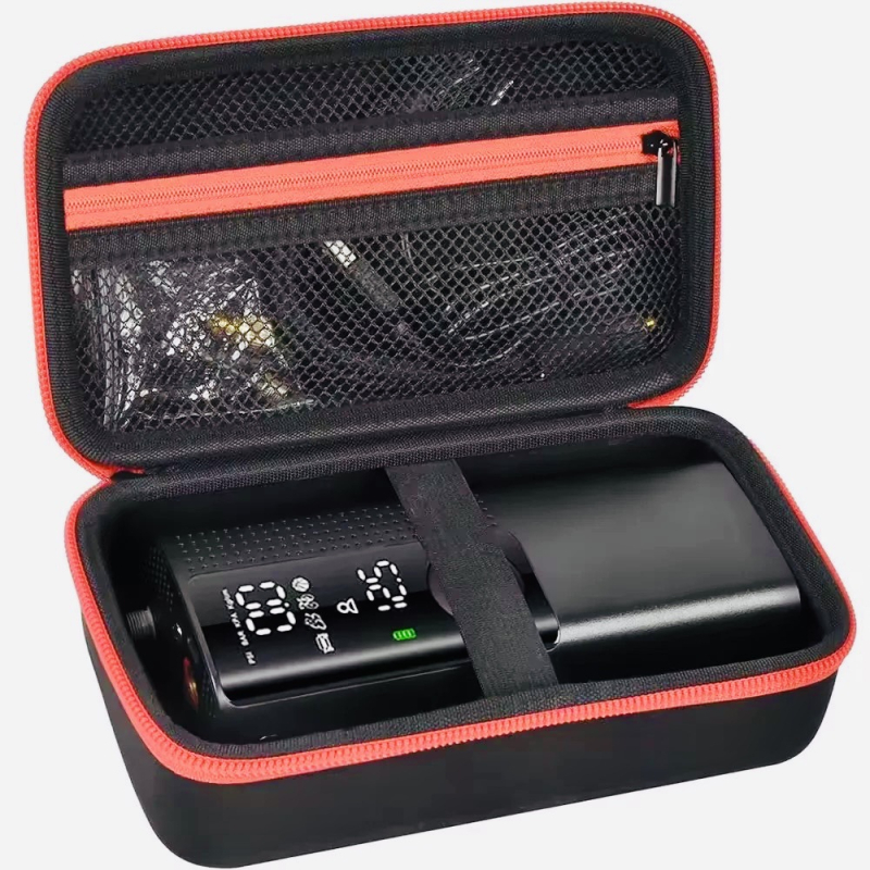 Autóba való EVA légpumpa tároló táska – Oxford anyag + EVA, 1 kg teherbírás, forró préselt EVA és varrás, 3C elektronikus termékek csomagolása