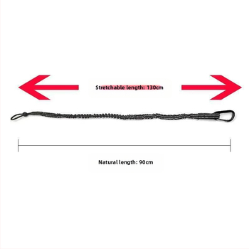 Σκοινί ασφάλειας για εργασία σε ύψος με ελαστικό κορδόνι 5 mm, αντοχή φόρτισης 10 kg, ανακλαστική ταινία πολυεστέρα, αποτρέπει την πτώση εργαλείων