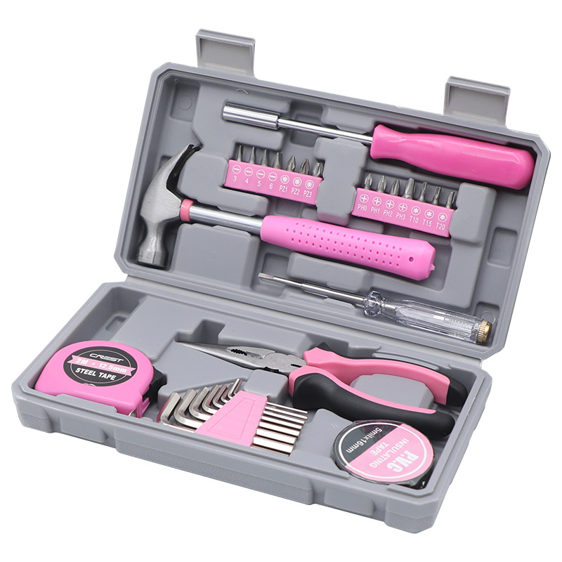 CREST/Ryder 29-darabos többfunkciós szerszámkészlet szénacélból a háztartási javításokra