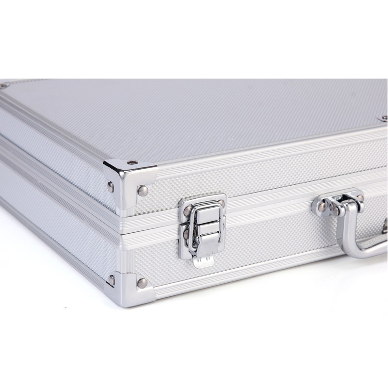 Xinjing алуминиева кутия за инструменти, ръчна, с алуминиева рамка за съхранение на инструменти