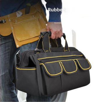 HUIJIA T214 Τσάντα εργαλείων από καμβά για ηλεκτροτεχνίτες - ανθεκτική, με μεγάλη χωρητικότητα, πολυλειτουργική τσάντα εργαλείων