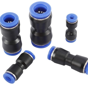 HM Комплект фитинги за въздушен маркуч с бързо свързване, 80 бр., Push-to-Connect, прав тръбен монтаж, материали: мед, желязо, алуминий и гума